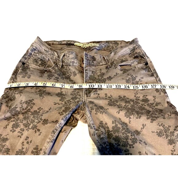 Old Navy “The Rock Star” Floral Stretch Pants SIZE 10 - Picture 4 of 6